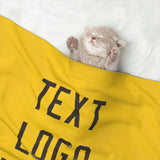 Custom Gold Brown Pet Blanket