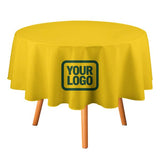 Custom Gold Green Round Table Cloth