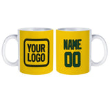 Custom Gold Green Mug