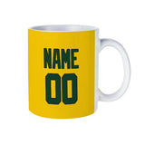 Custom Gold Green Mug