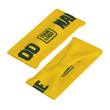 Custom Gold Green Sports headband