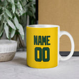 Custom Gold Green Mug