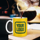 Custom Gold Green Mug
