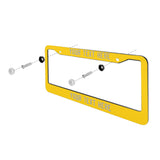 Custom Gold Gray License Plate Frame