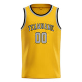 Custom Gold & Gray Colors Design Sports Basketball Jersey