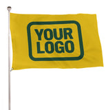 Custom Gold Green Flag