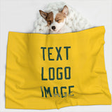 Custom Gold Green Pet Blanket