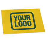 Custom Gold Green Flag
