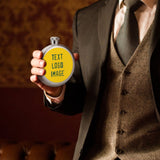 Custom Gold Green Hip Flask