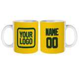 Custom Gold Dark Green Mug