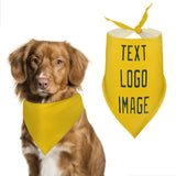 Custom Gold Dark Green Pet Scarf