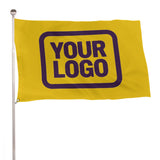 Custom Gold Purple Flag