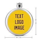 Custom Gold Purple Hip Flask
