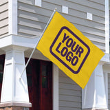 Custom Gold Purple Flag