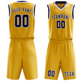 Custom Gold Purple Basketball Set