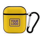 Custom Gold Light Purple AirPods Case