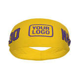 Custom Gold Light Purple Sports headband