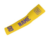 Custom Gold Light Purple Arm Sleeve