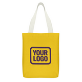 Custom Gold Light Purple Canvas Tote Bag
