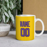 Custom Gold Light Purple Mug