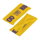 Custom Gold Light Purple Sports headband