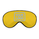 Custom Gold Light Blue Sleep Mask