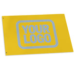Custom Gold Light Blue Flag