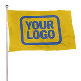 Custom Gold Sky Blue Flag