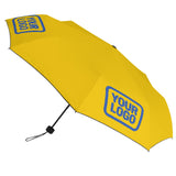Custom Gold Sky Blue Automatic Umbrella