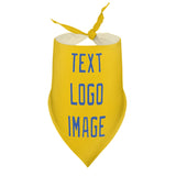 Custom Gold Sky Blue Pet Scarf