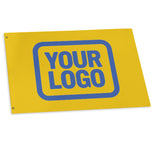 Custom Gold Sky Blue Flag