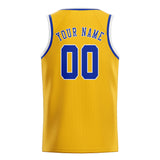 Custom Gold & Sky Blue Colors Design Sports Basketball Jersey