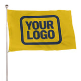 Custom Gold Blue Flag