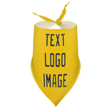 Custom Gold Blue Pet Scarf