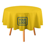 Custom Gold Blue Green Round Table Cloth