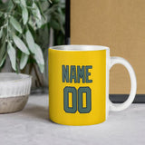 Custom Gold Blue Green Mug