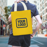 Custom Gold Blue Green Canvas Tote Bag