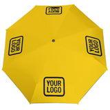 Custom Gold Navy Automatic Umbrella