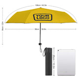 Custom Gold Navy Automatic Umbrella
