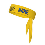 Custom Gold Sky Blue Headband