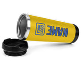 Custom Gold Sky Blue Stainless Steel Water Cup
