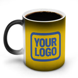 Custom Gold Sky Blue Magic Mug