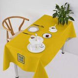 Custom Gold Navy Square Table Cloth