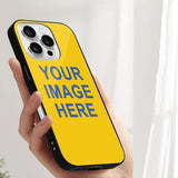 Custom Gold Sky Blue Phone Case