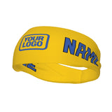Custom Gold Sky Blue Sports headband