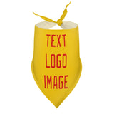 Custom Gold Orange Red Pet Scarf