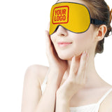 Custom Gold Orange Red Sleep Mask