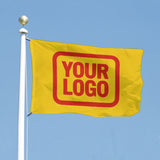 Custom Gold Orange Red Flag