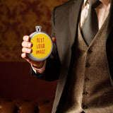 Custom Gold Orange Red Hip Flask