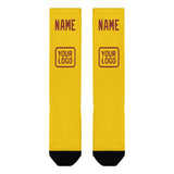 Custom Gold Coral Red Knee-High Sock